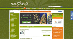 Desktop Screenshot of headshop.si