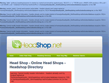 Tablet Screenshot of headshop.net