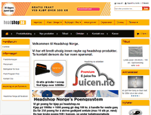 Tablet Screenshot of headshop.no